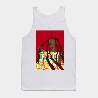 Herstory - Woman with Dreadlocks Tank Top